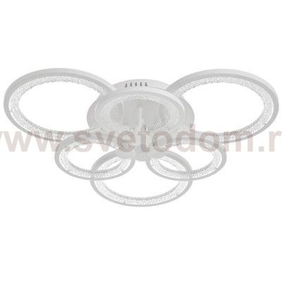 Люстра с ПДУ 59116/6WT LED 162Вт 3000-6000К диммер белый 65х65х10 см