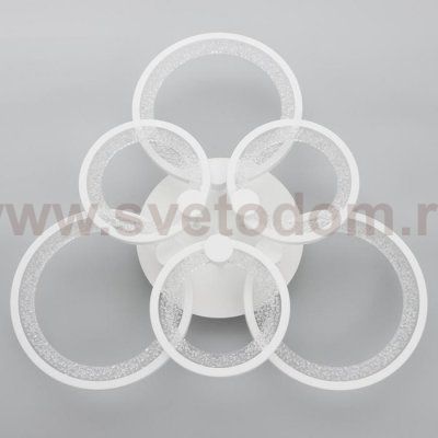 Люстра с ПДУ 59116/6WT LED 162Вт 3000-6000К диммер белый 65х65х10 см