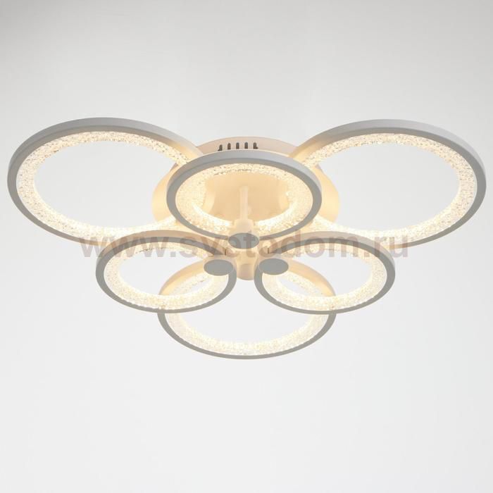 Люстра с ПДУ 59116/6WT LED 162Вт 3000-6000К диммер белый 65х65х10 см