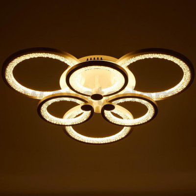 Люстра с ПДУ 59116/6WT LED 162Вт 3000-6000К диммер белый 65х65х10 см