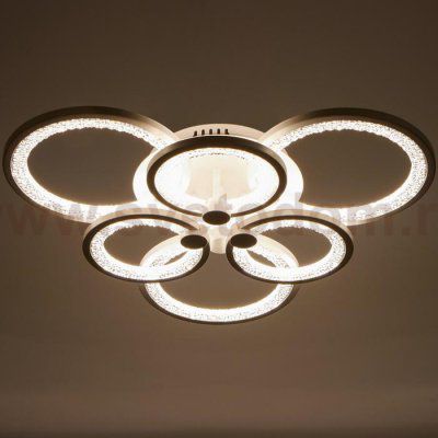 Люстра с ПДУ 59116/6WT LED 162Вт 3000-6000К диммер белый 65х65х10 см