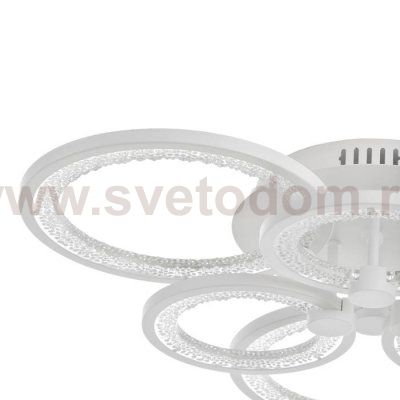 Люстра с ПДУ 59116/6WT LED 162Вт 3000-6000К диммер белый 65х65х10 см