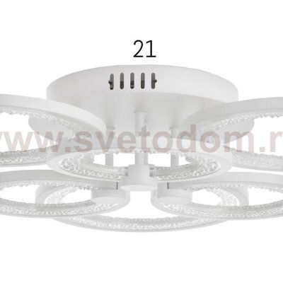 Люстра с ПДУ 59116/6WT LED 162Вт 3000-6000К диммер белый 65х65х10 см