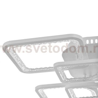 Люстра с ПДУ 59117/8WT LED 240Вт 3000-6000К диммер белый 55х55х10 см