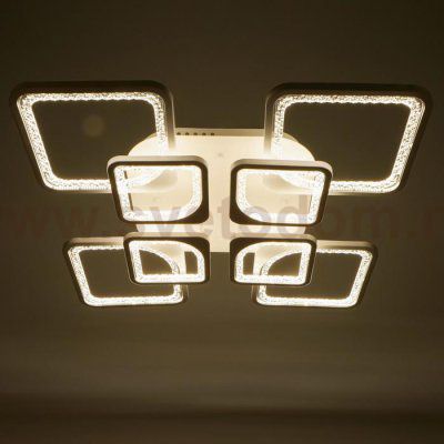 Люстра с ПДУ 59117/8WT LED 240Вт 3000-6000К диммер белый 55х55х10 см