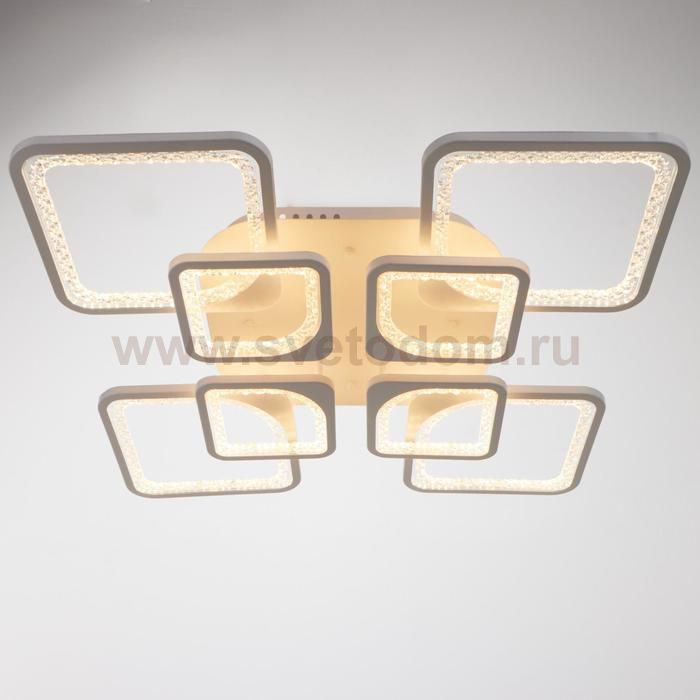 Люстра с ПДУ 59117/8WT LED 240Вт 3000-6000К диммер белый 55х55х10 см