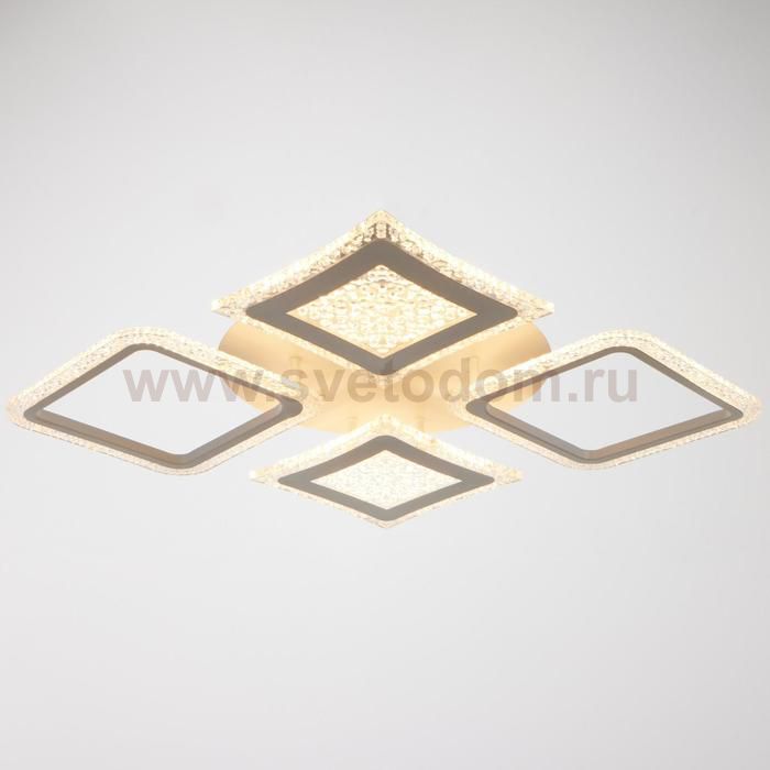 Люстра с ПДУ 59118/4WT LED 160Вт 3000-6000К диммер белый 55х55х5 см