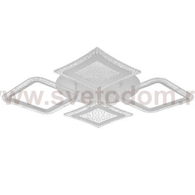 Люстра с ПДУ 59118/4WT LED 160Вт 3000-6000К диммер белый 55х55х5 см