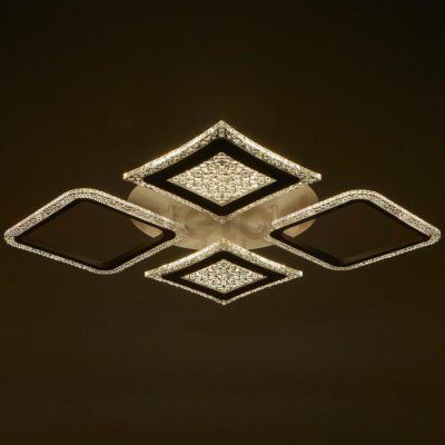 Люстра с ПДУ 59118/4WT LED 160Вт 3000-6000К диммер белый 55х55х5 см