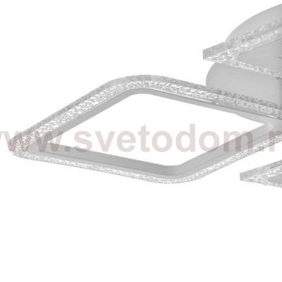 Люстра с ПДУ 59118/4WT LED 160Вт 3000-6000К диммер белый 55х55х5 см