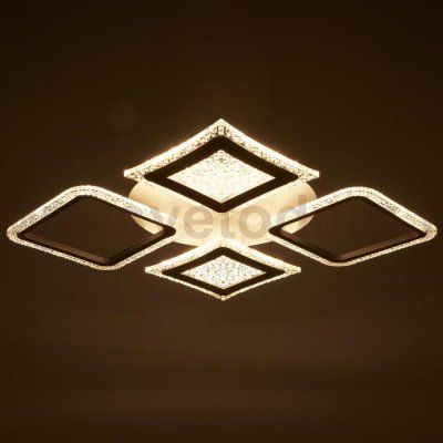 Люстра с ПДУ 59118/4WT LED 160Вт 3000-6000К диммер белый 55х55х5 см