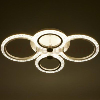 Люстра с ПДУ 59119/4WT LED 80Вт 3000-6000К диммер белый 60х40х10 см