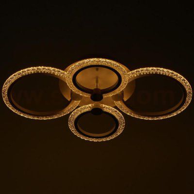 Люстра с ПДУ 59119/4WT LED 80Вт 3000-6000К диммер белый 60х40х10 см