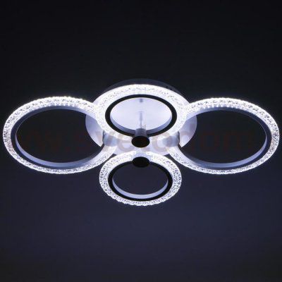 Люстра с ПДУ 59119/4WT LED 80Вт 3000-6000К диммер белый 60х40х10 см