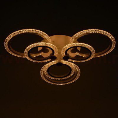 Люстра с ПДУ 59120/6WT LED 120Вт 3000-6000К диммер белый 65х65х10 см