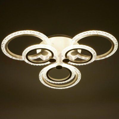 Люстра с ПДУ 59120/6WT LED 120Вт 3000-6000К диммер белый 65х65х10 см