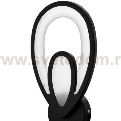 Бра 59125/1BK LED 18Вт 3000/6000К черный 19х7,5х29 см