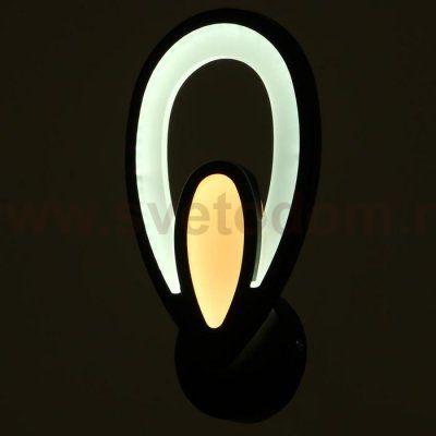 Бра 59125/1BK LED 18Вт 3000/6000К черный 19х7,5х29 см