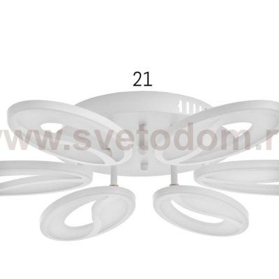 Люстра с ПДУ 59114/6WT LED 60+60Вт 3 режима диммер белый