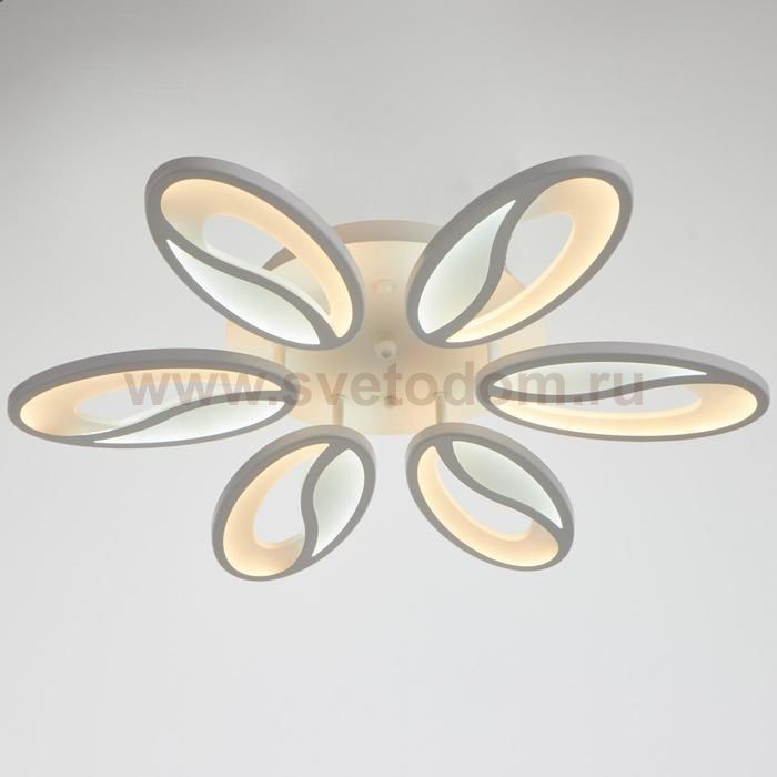 Люстра с ПДУ 59114/6WT LED 60+60Вт 3 режима диммер белый