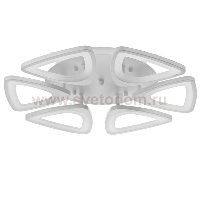 Люстра с ПДУ 59122/6WT LED 110Вт 3 режима диммер белый 40х40х14 см