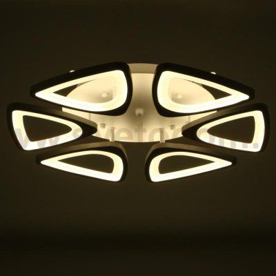 Люстра с ПДУ 59122/6WT LED 110Вт 3 режима диммер белый 40х40х14 см