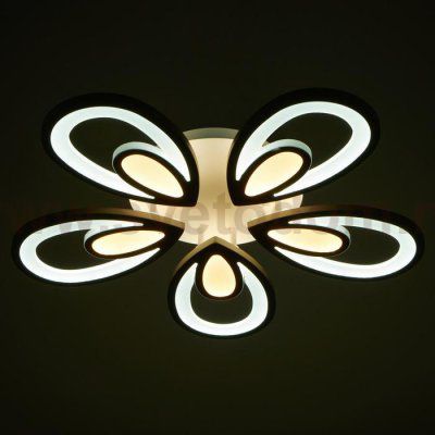 Люстра с ПДУ 59125/5WT LED 90+90Вт 3 режима диммер белый 65х65х14 см