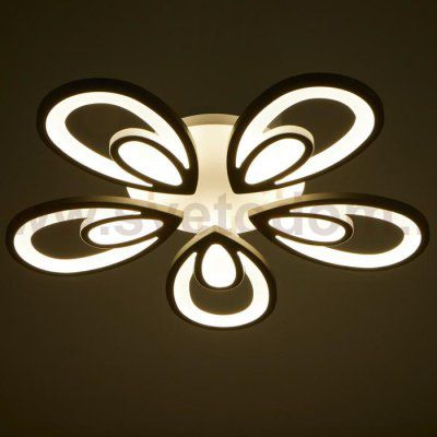 Люстра с ПДУ 59125/5WT LED 90+90Вт 3 режима диммер белый 65х65х14 см