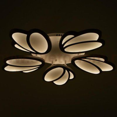 Люстра с ПДУ 59133/5WT LED 70+70Вт 3 режима диммер белый 67х67х14 см