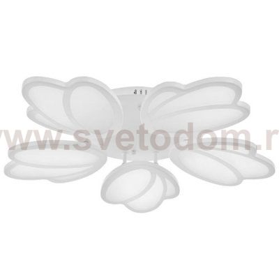 Люстра с ПДУ 59133/5WT LED 70+70Вт 3 режима диммер белый 67х67х14 см
