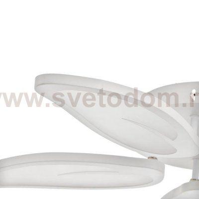 Люстра с ПДУ 59128/5WT LED 70+70Вт 3 режима диммер белый 67х67х14 см