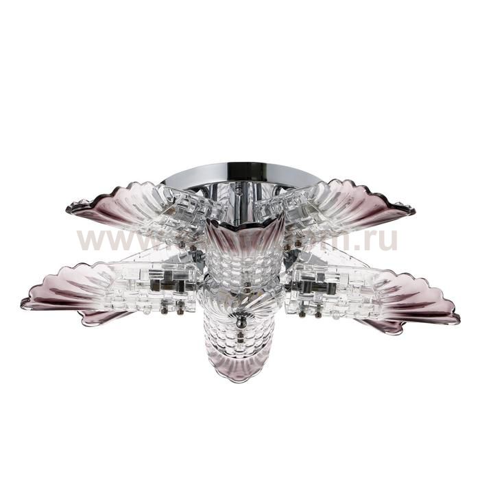 Люстра 86302/8 E14 40Вт+LED 9Вт хром 60х60х19 см