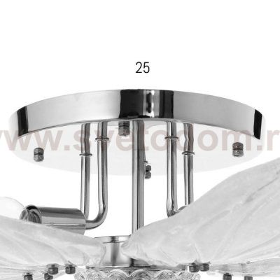 Люстра 86303/5CR E14 40Вт+LED 9Вт хром