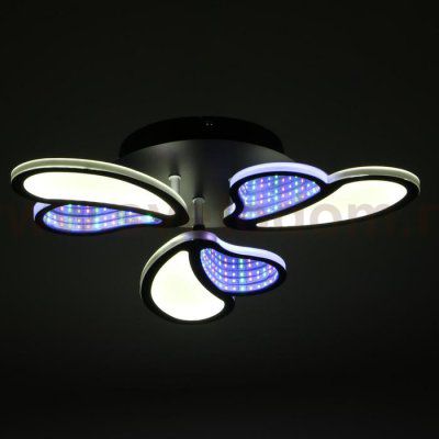 Люстра с ПДУ 69663/3BK LED 75Вт диммер 3000-6000K черный 50х50 см