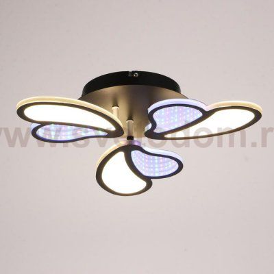 Люстра с ПДУ 69663/3BK LED 75Вт диммер 3000-6000K черный 50х50 см