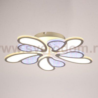 Люстра с ПДУ 69663/5WT LED 125Вт диммер 3000-6000K белый 50х50 см