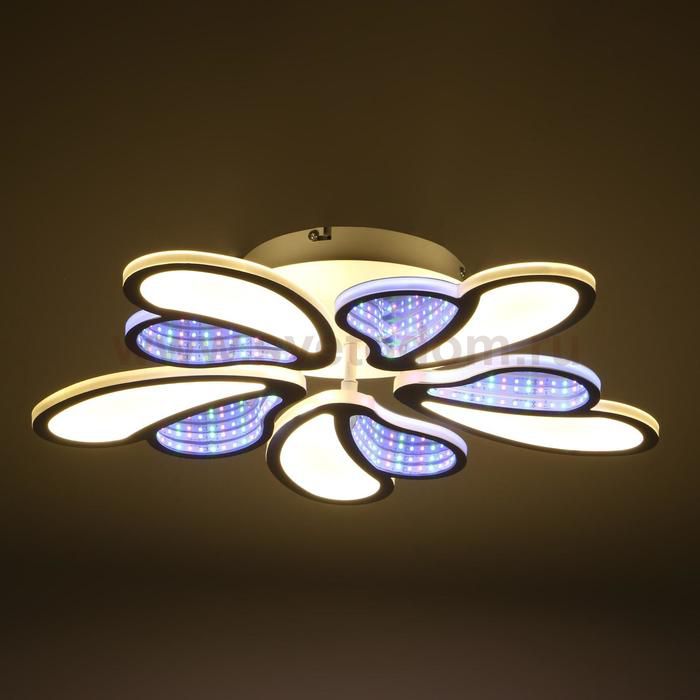 Люстра с ПДУ 69663/5WT LED 125Вт диммер 3000-6000K белый 50х50 см