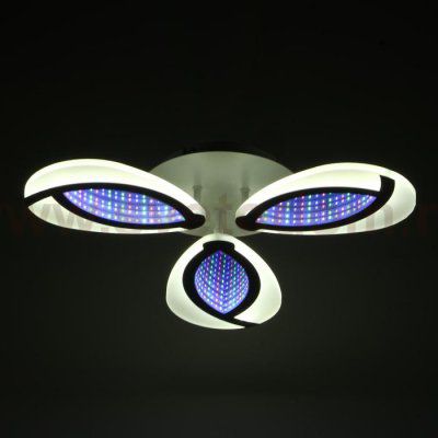 Люстра с ПДУ 69664/3WT LED 69Вт диммер 3000-6000K белый 55х55 см