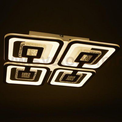 Люстра с ПДУ 69667/5WT LED 275Вт диммер RGB 3000-6000K белый 48х48х10 см