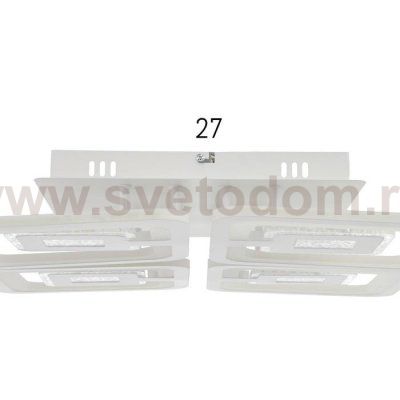 Люстра с ПДУ 69667/5WT LED 275Вт диммер RGB 3000-6000K белый 48х48х10 см