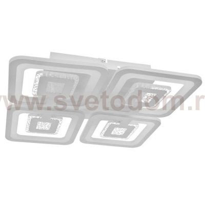 Люстра с ПДУ 69667/5WT LED 275Вт диммер RGB 3000-6000K белый 48х48х10 см