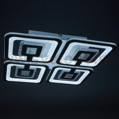 Люстра с ПДУ 69667/5WT LED 275Вт диммер RGB 3000-6000K белый 48х48х10 см