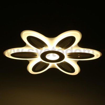 Люстра с ПДУ 69670/6+1WT LED 124Вт диммер 3000-6000K белый 52х52 см