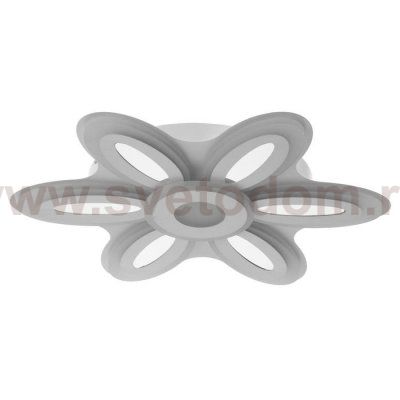 Люстра с ПДУ 69670/6+1WT LED 124Вт диммер 3000-6000K белый 52х52 см