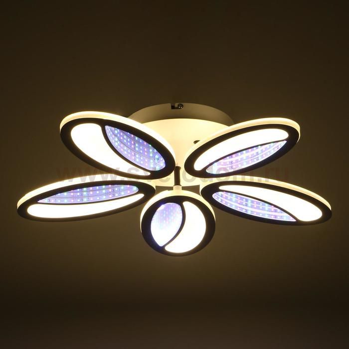 Люстра с ПДУ 69671/5WT LED 100Вт диммер 3000-6000K белый 49х49 см