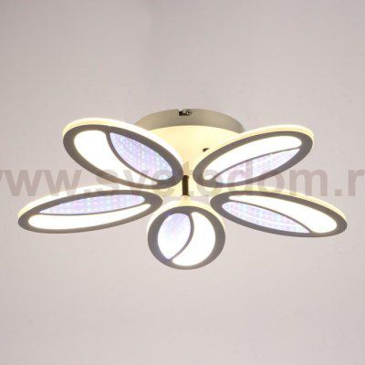 Люстра с ПДУ 69671/5WT LED 100Вт диммер 3000-6000K белый 49х49 см