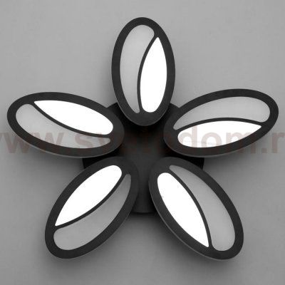 Люстра с ПДУ 69671/5BK LED 100Вт диммер 3000-6000K черный 49х49 см