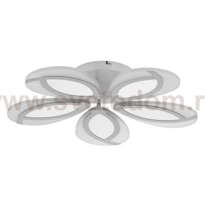 Люстра с ПДУ 69664/5WT LED 115Вт диммер 3000-6000K белый 55х55 см