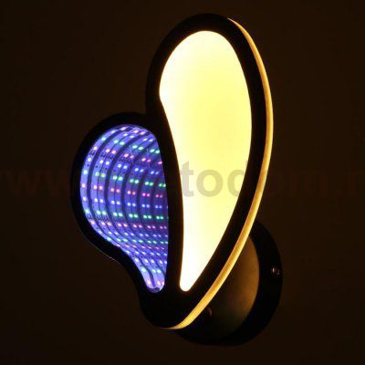 Бра с эффектом бесконечности 69663/1BK 25Вт 4000Кчерный