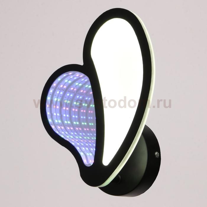 Бра с эффектом бесконечности 69663/1BK 25Вт 4000Кчерный